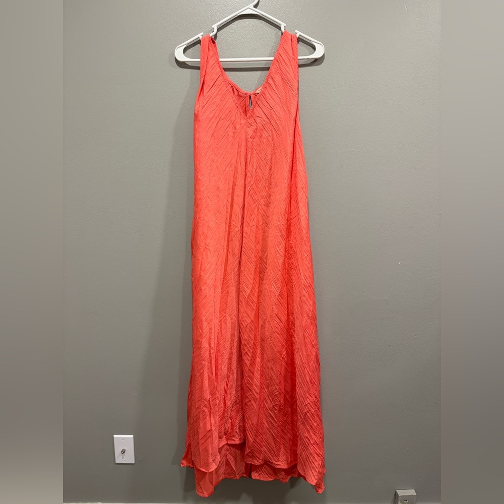 NWT Soft Surroundings Mizu Dress in Sunkist Coral Size XL